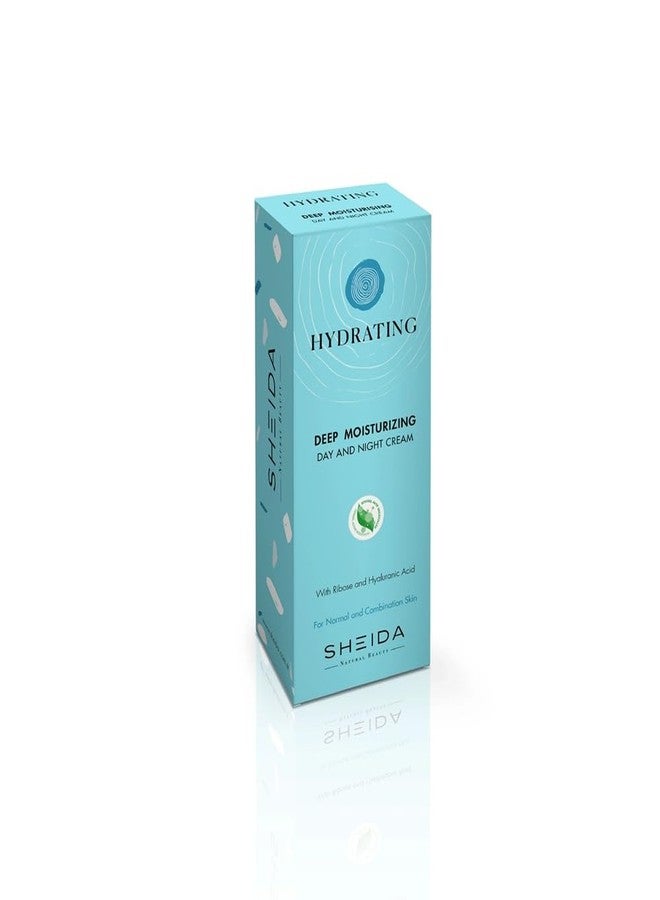 Sheida Hydrating Day and Night Cream, Deep Moisturizing with Ribose and Hyaluronic Acid, For Normal and Combination Skin 75ml/ 2.55fl.oz - Image 2